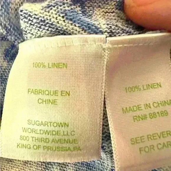 Lilly Pulitzer Jameson Dolman Sleeve Blue Crush Open Water Line Sz XS/S - Picture 4 of 6